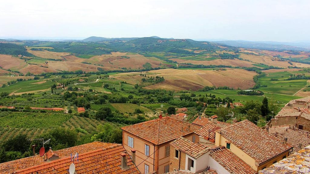 Landskabet hvor Montepulciano druer kommer fra