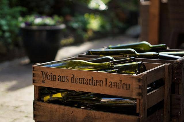 Tysk vin i kasser